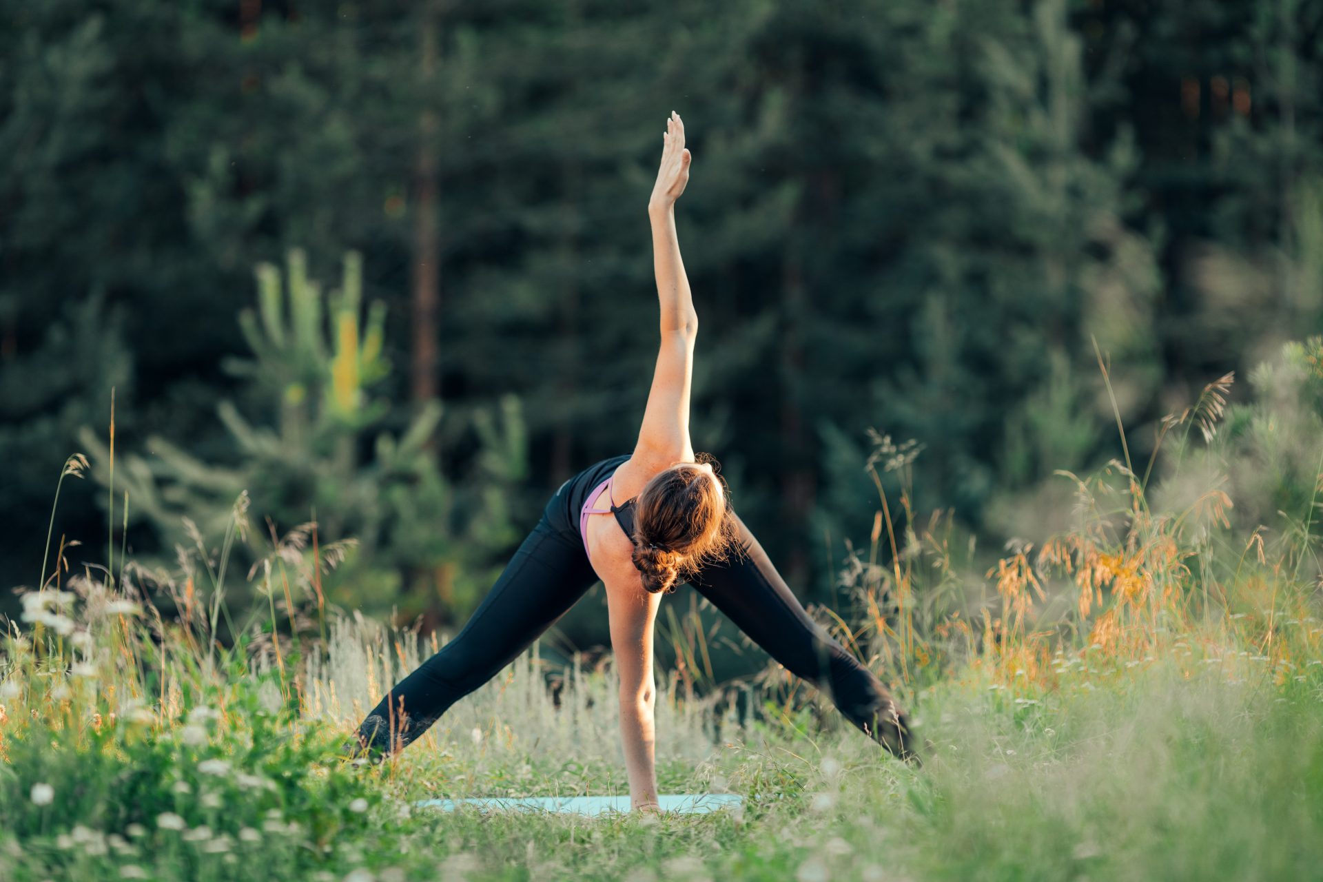 garden yoga pose