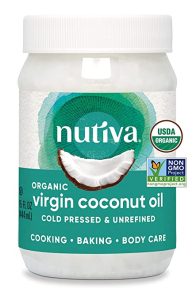 Nutiva Organic Coconut Oil 15 fl oz, Cold-Pressed, Fresh Flavor
